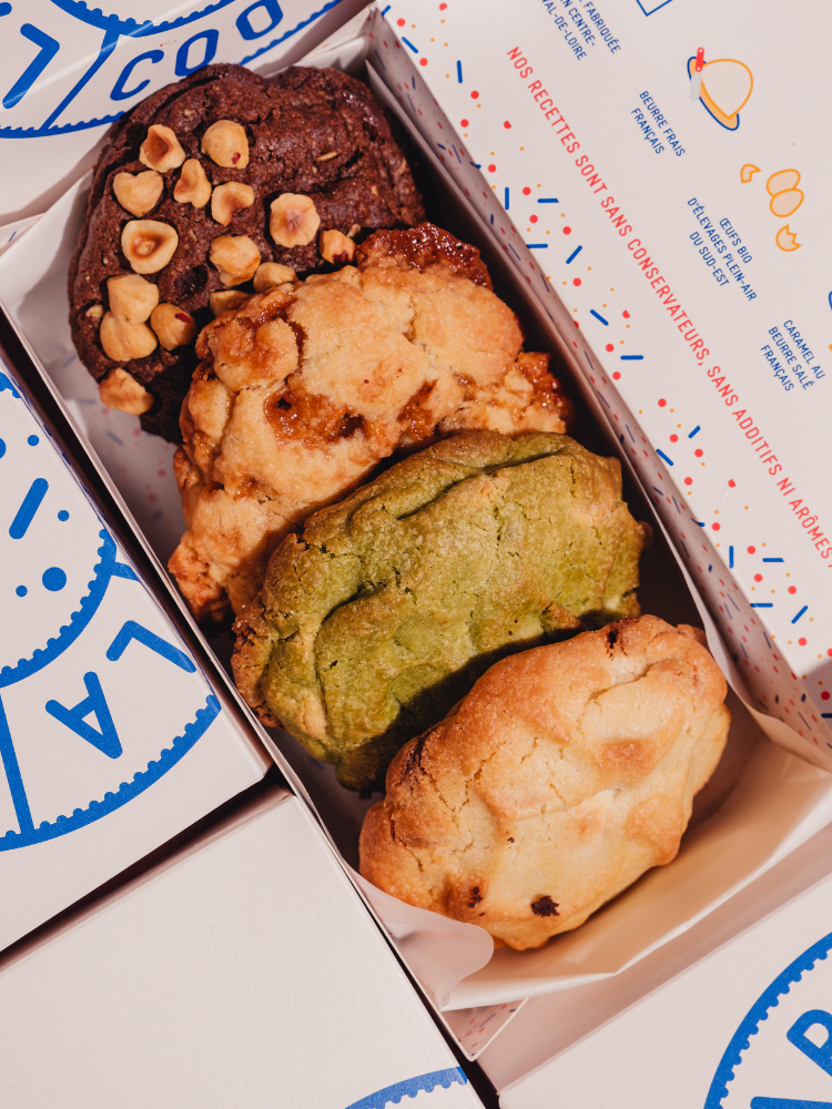 Box mensuelle - Boite de 4 cookies