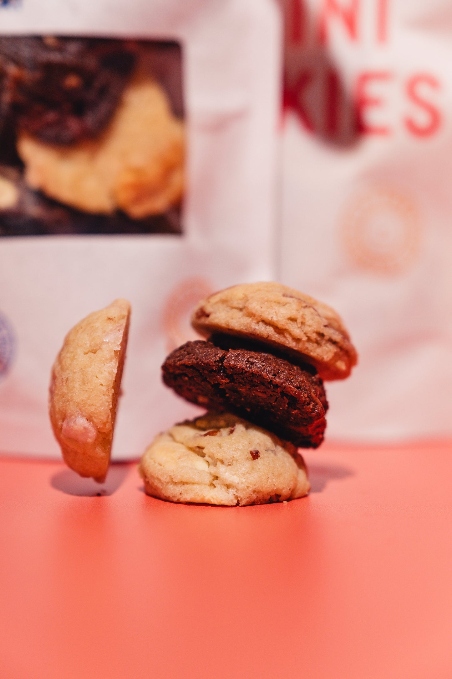 Sachet de 12 mini-cookies 100% chocolat