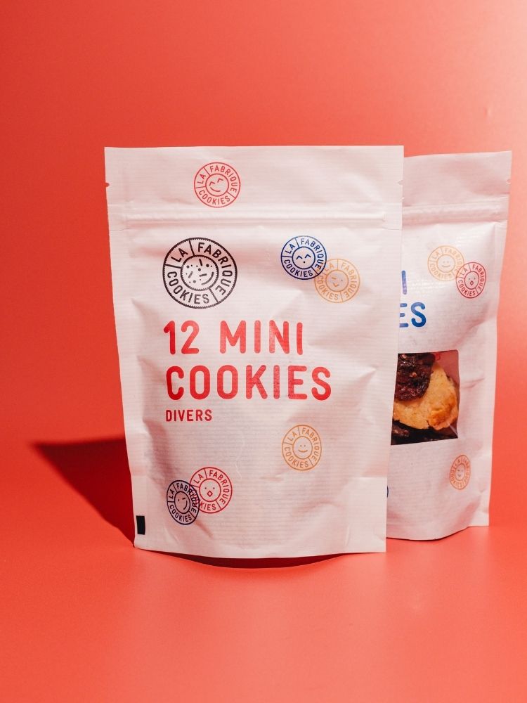 Sachet de 12 mini-cookies parfums divers